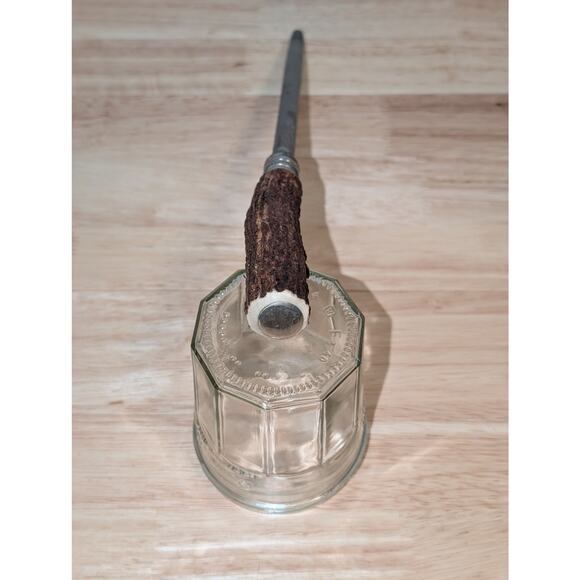 VTG c1960s Latham & Owen 13" Knife Sharpener w/ Rustic Stag Horn Antler Handle - Picture 2 of 4